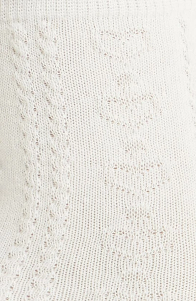 Shop Casa Clara Paulina Cotton Blend Quarter Socks In White