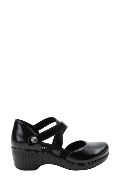 Alegria By Pg Lite Savina Platform Pump In Noir