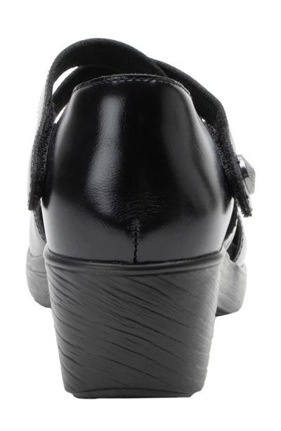 Alegria By Pg Lite Savina Platform Pump In Noir