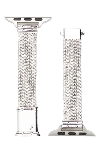 John Hardy Silver Smart Watch Band In Silver