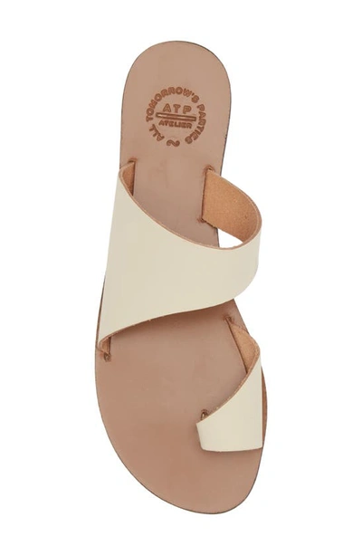 Shop Atp Atelier Centola Slide Sandal In Linen