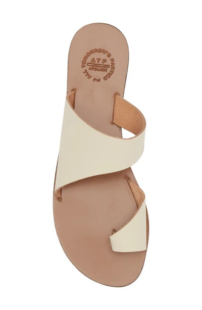 Atp Atelier Centola Slide Sandal In Linen