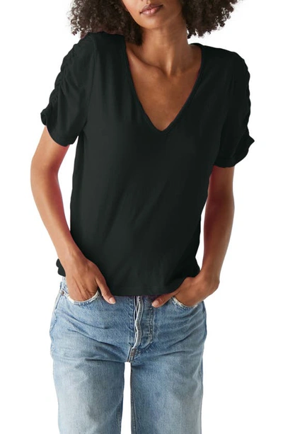 Michael Stars Dylan V Neck Tee In Black