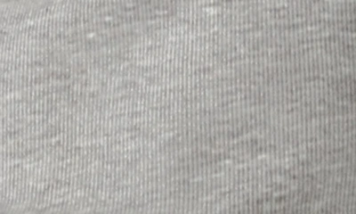 Michael Stars Joni Shoulder Pad Rib Top In Heather Grey