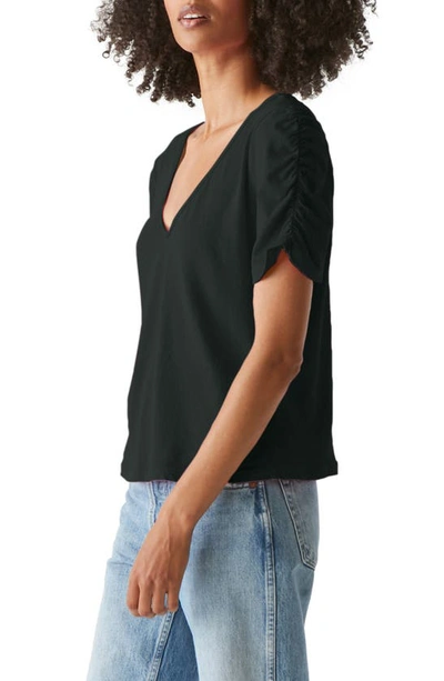 Michael Stars Dylan V Neck Tee In Black