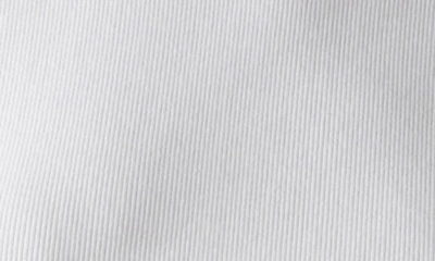 Michael Stars Joni Shoulder Pad Rib Top In White