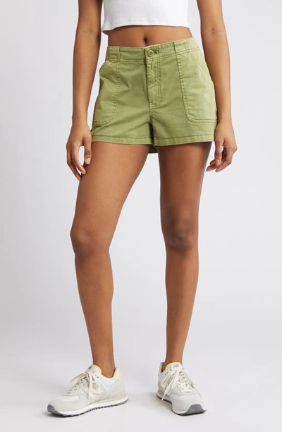 Shop Bp. Cotton Utility Shorts In Olive Fir
