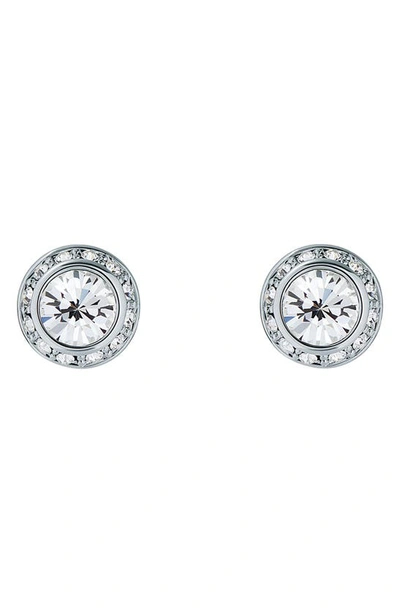 Shop Ted Baker Soletia Solitaire Crystal Halo Stud Earrings In Silver Tone Clear Crystal