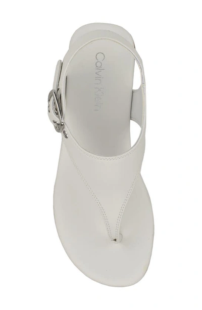 Shop Calvin Klein Moraca Ankle Strap Sandal In White