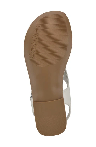 Calvin Klein Moraca Ankle Strap Sandal In White