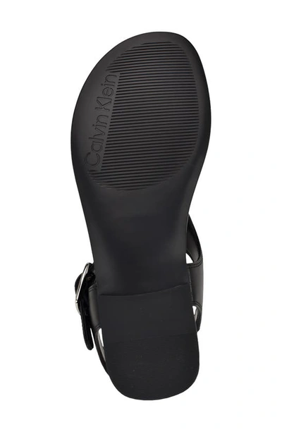 Calvin Klein Moraca Ankle Strap Sandal In Black