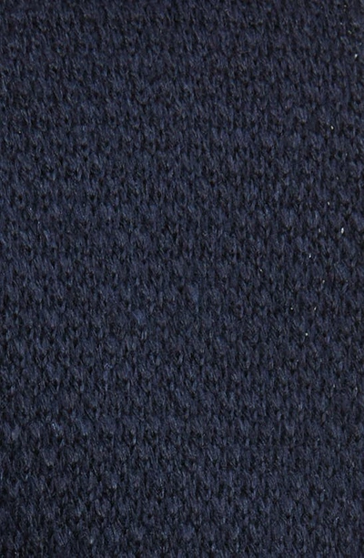 Shop Zegna Ties Oasi Linen Knit Tie In Blue