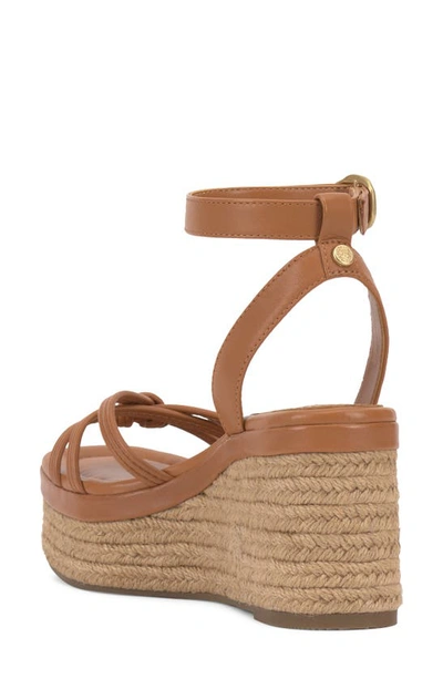 Shop Vince Camuto Loressa Platform Wedge Sandal In Golden Walnut
