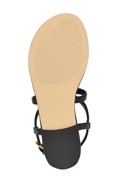 Shop Guess Meaa Ankle Strap Sandal In Black