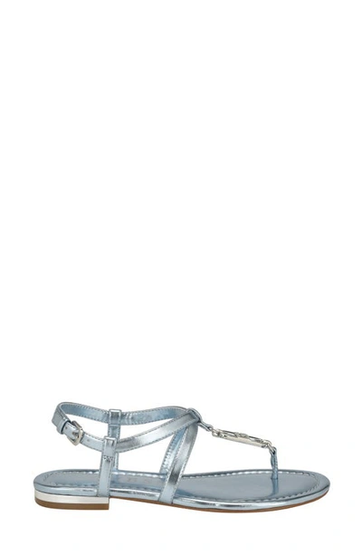 Shop Guess Meaa Ankle Strap Sandal In Light Blue