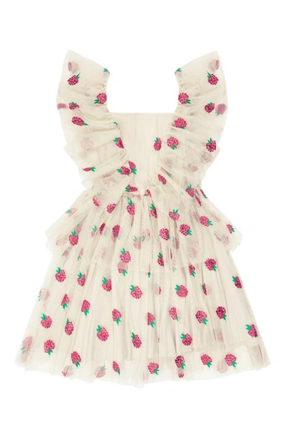 The New Kids' Johanna Tulle Dress In Off White