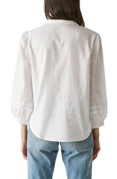 MICHAEL STARS MICHAEL STARS JETTE COTTON BUTTON-UP TOP 