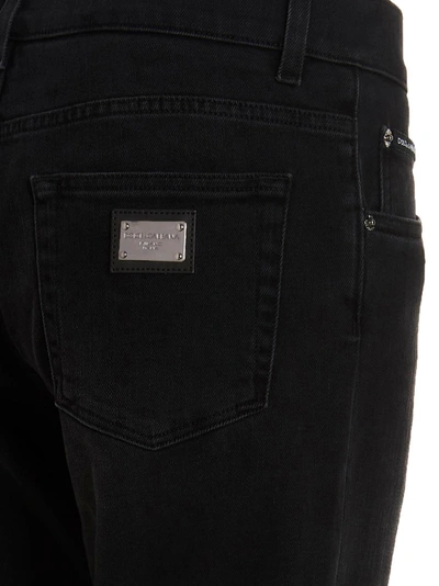 Shop Dolce & Gabbana Dg Essential Jeans Black