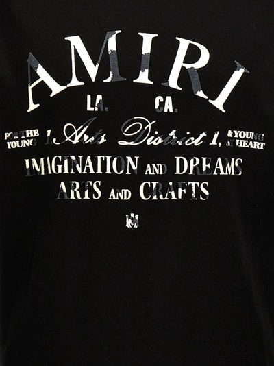 Shop Amiri Distressed  Arts District T-shirt Black
