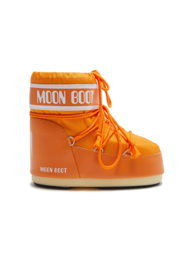 Shop Moon Boot Orange Icon Low Nylon Boots