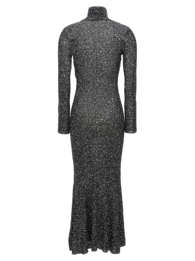 Shop Balenciaga Sequin Maxi Dress Dresses Black