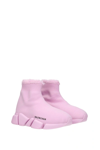 Shop Balenciaga Sneakers Speed 2.0 Fabric Pink Soft Pink