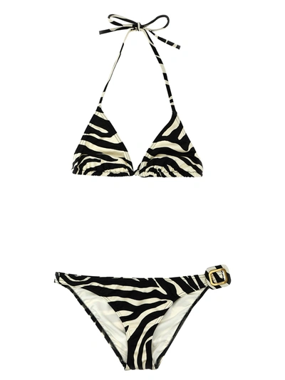 Shop Tom Ford Zebra Bikini Beachwear White/black