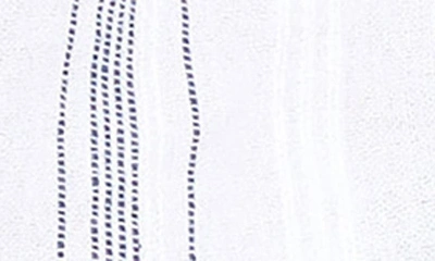 Shop Ag Ariel Stripe Blouse In White/ Navy