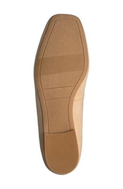 Shop Nordstrom Rack Square Toe Flat In Tan Candy