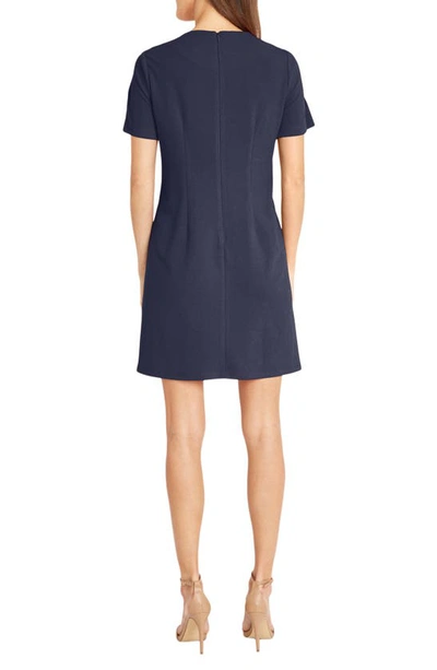 Shop Donna Morgan For Maggy Seamed Shift Dress In Navy Blazer
