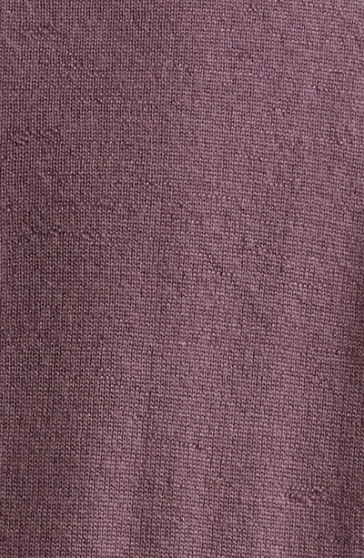 Shop Rick Owens Stitch Detail Wool Sweater In Amethyst