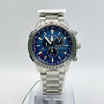 Pre-owned Citizen Promaster Sky Cb5000-50l Eco-drive Radio Watch Men's From Japan Blue