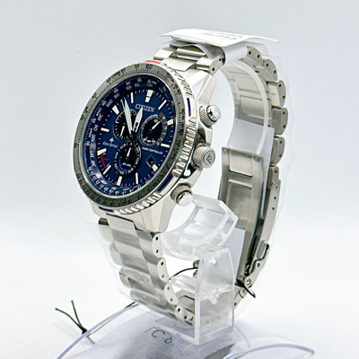 Pre-owned Citizen Promaster Sky Cb5000-50l Eco-drive Radio Watch Men's From Japan Blue