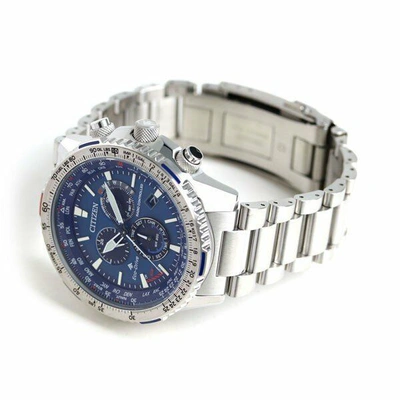 Pre-owned Citizen Promaster Sky Cb5000-50l Eco-drive Radio Watch Men's From Japan Blue