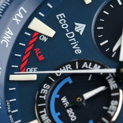 Pre-owned Citizen Promaster Sky Cb5000-50l Eco-drive Radio Watch Men's From Japan Blue
