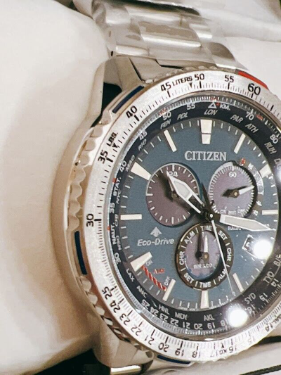 Pre-owned Citizen Promaster Sky Cb5000-50l Eco-drive Radio Watch Men's From Japan Blue