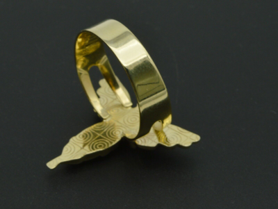 Pre-owned Angel Real 10k Yellow Gold Ladies  Ring All Sizes