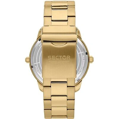 Pre-owned Sector R3253102026 Over-size Mens Watch Dual-time 48mm 10atm