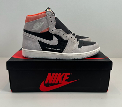 Pre-owned Jordan Size 10.5 - Nike Air  1 Retro Og Hyper Crimson - 2019 - 555088-018 In Multicolor