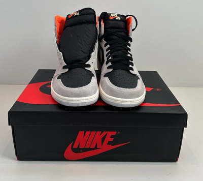 Pre-owned Jordan Size 10.5 - Nike Air  1 Retro Og Hyper Crimson - 2019 - 555088-018 In Multicolor