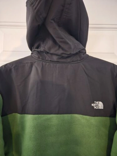 Pre-owned The North Face Jacket Mens Denali 2 Hoodie / Dead Stock Size Xl In Green & Black