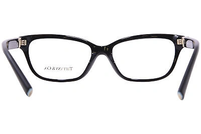 Pre-owned Tiffany & Co . Tf2233bf 8001 Eyeglasses Women's Black Full Rim Cat Eye 52mm In Demo