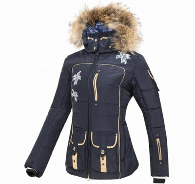 Pre-owned Bogner Women Ski Jacket Nara-d With Fox Fur Included Nurea Size: S,m,l,xl,2xl In Blue