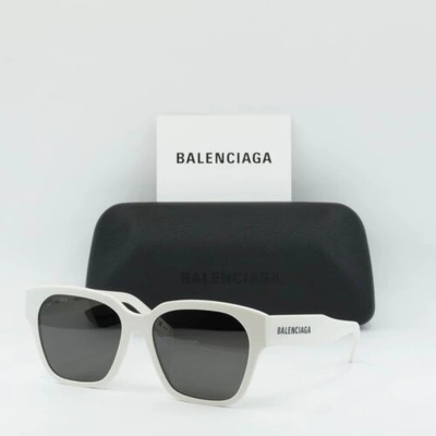 Pre-owned Balenciaga Bb0215sa 003 Ivory/grey 56-17-145 Sunglasses In Gray