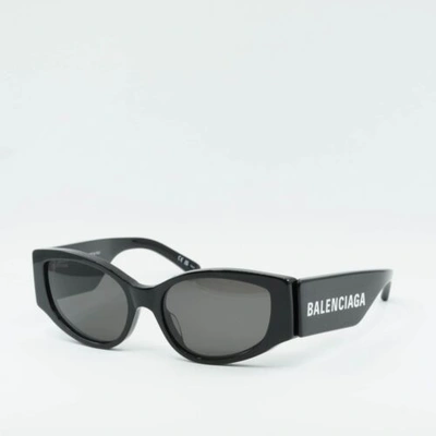Pre-owned Balenciaga Bb0258s 001 Black/gray 58-18-145 Sunglasses