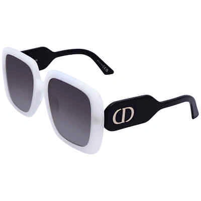 Pre-owned Dior Grey Square Ladies Sunglasses Bobby S2u 99a1 55 Bobby S2u 99a1 55 In Gray