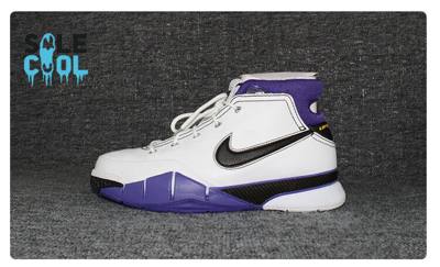 Pre-owned Nike Kobe 1 Protro ”81 Points” White Purple Lakers Aq2728-105 No Lid