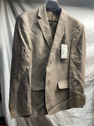 Pre-owned Ralph Lauren Lassiter Taupe Brown Suit Size 46 Long