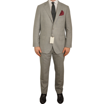 SUITSUPPLY Pre-owned Men  Suit Lazio Rustic Tropical Grey Perennial Wool Eu52 Uk/us42 S458