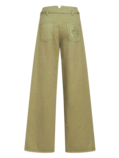 Shop Etro Five-pocket Jeans In Verde